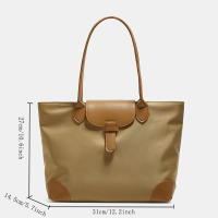 Bolso De Hombro Para Mujer 2025 Gran Tamaño De Nylon Con Cierre De Cremallera Bolso De Viaje De Lona Oxford Sencillo Y Moderno - details 9