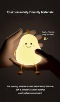 Lámpara Nocturna Creativa Miniatura En Forma De Pera Para Niños Luz LED Recargable De Silicona Suave Para El Dormitorio - details 1