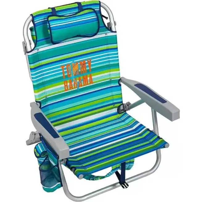 BAZAR TIMES Tommy Bahama Silla Playa Piscina Campo Terraza Patio. Tipo Mochila. Color Verde. Butaca Hamaca Tumbona Camping Picnic Barbacoa Bbq Acampada. 100% AUTÉNTICA Y ORIGINAL. NUEVA A ESTRENAR. PRECINTADA DE FÁBRICA. TEMPORADA 2024 - 1