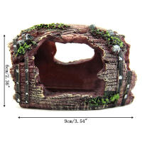 Adornos De Resina Para Acuario Cueva De Barril Artificial Decoraciones Para Tanque De Peces Accesorios De Paisajismo Para Decoración De Fondo - details 0