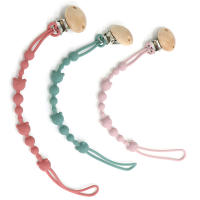 Clavija De Mordedor Para Bebé De Silicona Con Cadena Antipérdida Y Almohadilla Soothing Pacifier Anti-chain Para Carrito De Compras - details 6