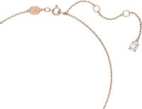 Collar with Colgante Redondo de cristal de Oro Rosa para Mujer, Cadena de Plata with Piedra de circón transparente, Gift de joyería - details 2