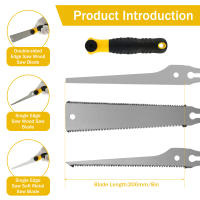 Soga De Mano Japonesa Fila Alta En Carbono Sello Ergonómico Antideslizante Con 3 Hojas De Corte Para Trabajar Madera Herramienta De Corte Y Ajuste - details 1