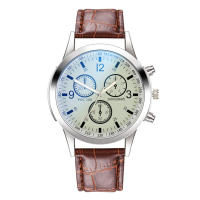 Reloj De Lujo De Cuarzo Con Dial De Acero Inoxidable Reloj Casual De Pulsera Material De Correa De Cuero Estilo Fashion & Casual - details 9