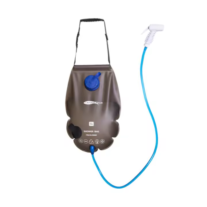 Bolsa De Ducha Al Aire Libre, Bolsa De Ducha De Gran Capacidad De 5 litros, Almacenamiento De Agua Potable De TPU De Grado Alimenticio with Rociador para Acampar, Viajes, Senderismo, Pánico - 1