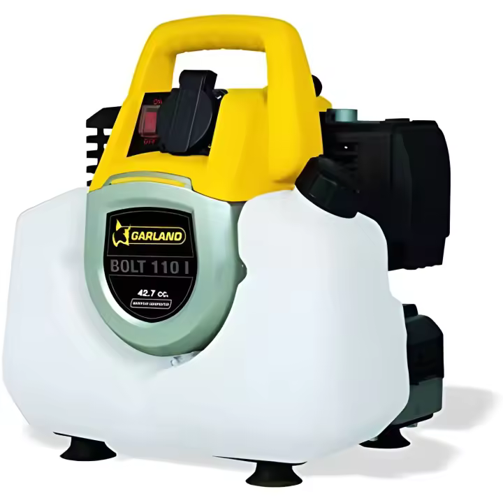 Generador Eléctrico Inverter Garland Bolt 110 I - Potencia 1.000 VA - Autonomía 6,5 H - 1