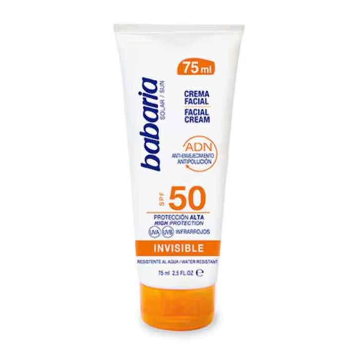 Protector Solar Babaria Crema SPF50 Invisible 75ml - 1