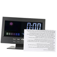 Estación Meteorológica Digital Medidor De Temperatura Humedad Con Reloj Termómetro Higrómetro Calendario Y Nivel De Comfort - details 4