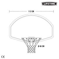 Tablero baloncesto ultrarresistente Lifetime 112x72 cm uv100 - details 6