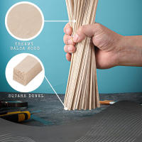 100Pcs Palitos De Madera Balsa 10CM*3MM*3MM Para DIY Modelos Juguetes Artesanía Hecho a Mano Material De Madera - details 1