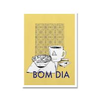 Arte De Pared De Café Bom Dia Portugal En Lienzo Para Cocina Decoración Minimalista De Comida Para Sala De Estar - details 0