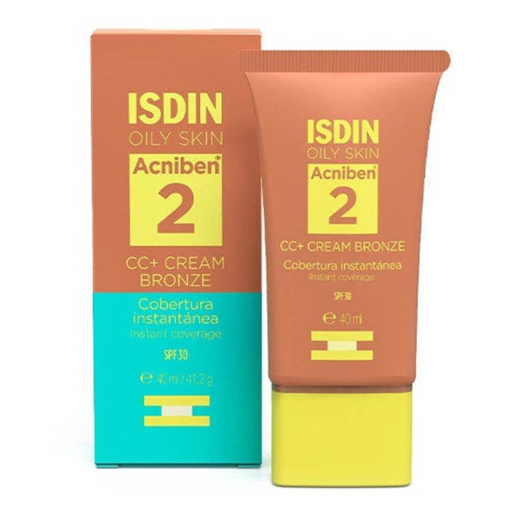 Isdin Acniben Cc+ Spf30+ 40 ml Color Bronze — oferta en Miravia
