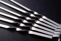 6Pcs Palillos De Barbacoa De Acero Inoxidable 50cm Anchos Para Barbacoa Herramientas De Camping Al Aire Libre Utensilios De Cocina Accesorios Para Picnics - details 12