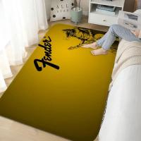 Fender Alfombra De Guitarra Para Decoración De Sala De Estar Alfombra Lavable Antideslizante Para Dormitorio Y Pasillo Alfombra De Cocina Y Puerta - details 2