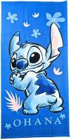 Toalla Playa Piscina Infantil Stitch Ohana 70x140cm de microfibra para niños - details 4