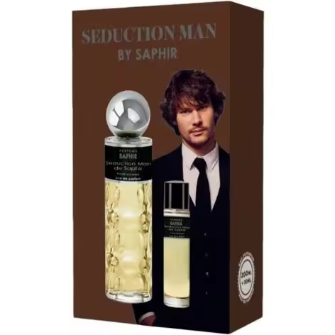 SAPHIR SEDUCTION MAN ESTUCHE EAU DE PARFUM 200ML+30ML - Fragancia Masculina Versátil y Sofisticada - 1