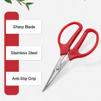Tijeras De Podar De Acero Inoxidable Para Frutas Y Uvas Con Mango Cómodo De PP Herramientas De Jardinería Para Bonsái Y Flores Rojas - details 5