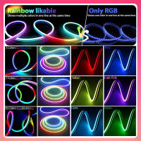Luces De Neón Rojo Suave Con Bluetooth Y Sincronización De Música 84 LEDs/M Para Dormitorio Sala De Estar Cable De Silicona DC12-24V LED Strip - details 7