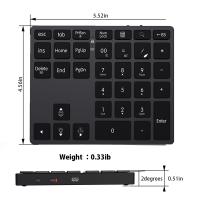 Teclado Numérico Inalámbrico Recargable JOMAA 2.4G Para iPad Laptop Con Teclado De Números Cableado Estilo Mini Capacidad De Batería Incluida - details 8