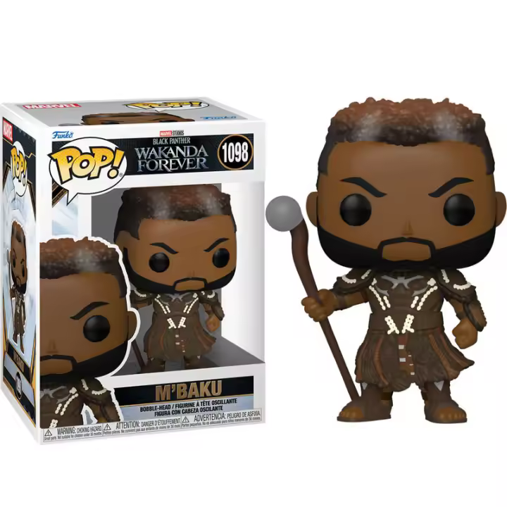 Figura Pop Black Panther Wakanda Forever M Baku-Figura de Vinilo Coleccionable - Idea de Regalo- Mercancia Oficial - Juguetes para Niños y Adultos - Movies Fans - Muñeco para Coleccionistas y Exposición - 1