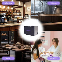 12L Esterilizador de uñas con luz UV, caja limpiadora de uñas, armario de desinfección, herramientas de manicura, desinfectante ultravioleta para Spa, estudio de belleza - details 1