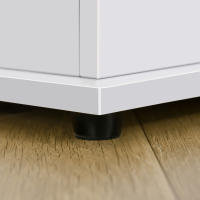 HOMCOM Baúl de Almacenamiento de Madera Taburete para Almacenaje con Tapa para Dormitorio Salón Carga Max. 120 kg 100x40x40 cm - details 6