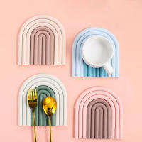 Silicona Tapetes De Mesa Aislante De Calor Anti-deslizante Para Taza De Té Leche Taza De Café Herramienta De Cocina Irregular Moderno Sin Químicos Dañinos - details 2