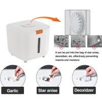 Contenedor De Almacenamiento Para Arroz Airtight Y Impermeable 10L Dispensador Multifuncional Para Alimentos Secos Alimentos Para Mascotas Organizador De Cocina - details 3