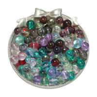 30pcs Huesos De Cristal De Colores Mixtos 10mm 4 Estilos Bolas Redondas Para Pulseras Collares Aretes Accesorios De Joyería - details 5