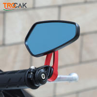 Espejo Retrovisor Para Motocicleta Universal 7/8 Pulgadas Manija De Manillar Vidrio Azul Espejo Lateral De Retrovisores - details 1