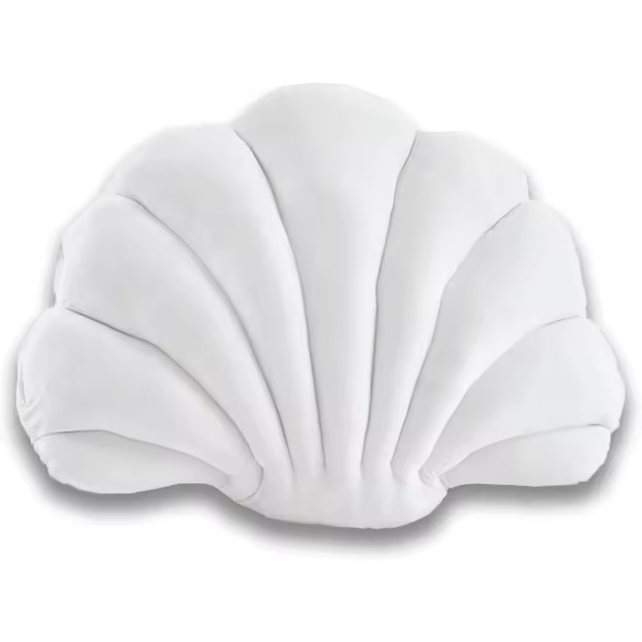 Almohada de concha marina, almohada decorativa de terciopelo, cojín de peluche suave con forma de concha de mar para sofá, cama, silla, hogar, sala de estar, dormitorio, oficina - 1