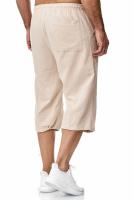Pantalón casual de lino y algodón para hombre - Estilo deportivo y fresco para verano (longitud 7/8) - details 5