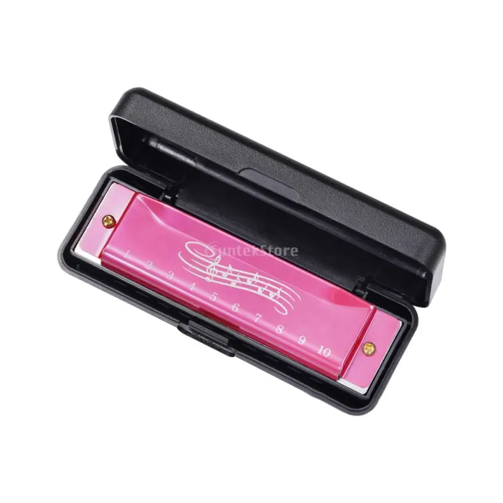 Harmonica Con 10 Agujeros Organófono Práctico Instrumento Musical Para Principiantes Y Niños Actividades De Escenario Y Fiesta - 1