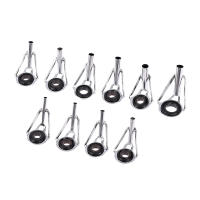 Kit De Reparación De Ancinas De Pesca En Acero Inoxidable 8pcs Con Anillos Y Guías De Ojo Para Enthusiastas De La Pesca Al Aire Libre 3 Estilos - details 0