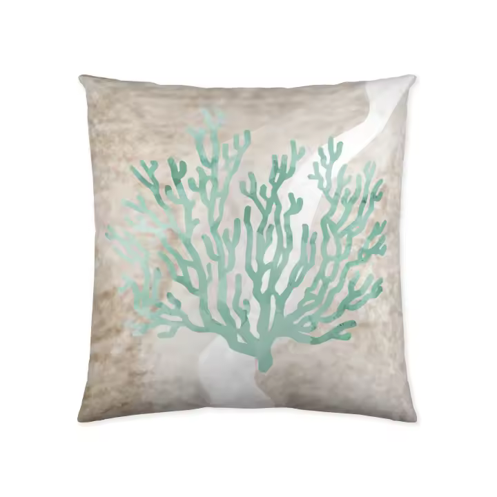 NATURALS - Funda Cojín Vacío Estampada - 100% Algodón Extra Suave - 50X50 cm - Fabricado en España - Modelos Florales - 1