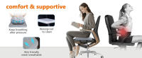 Cojín de asiento portátil para acampar al aire libre, para viajes, de fibra de aire, plegable, para estadio - details 12