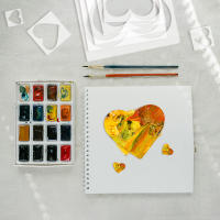 YOMDID 8pcs Plantillas De Pintura En Forma De Corazón Para Pintura Con Spray Herramientas De Dibujo Para Paredes Y Scrapbooking - details 2