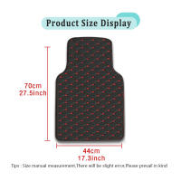 Alfombrillas De Piso Para Coche Universales En Cuero Artificial Adecuadas Para 98% De Modelos De Automóviles Accesorios Interiores Impermeables Y Decorativos - details 3