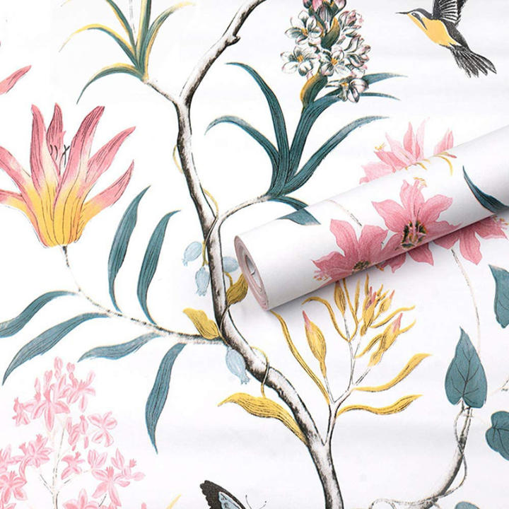 Papel Tapiz Adhesivo Removible Vintage Floral Para Decoración De Muebles Y Paredes Vinilo Self Adhesive Para Sala De Estar Dormitorio Estudio Cocina Habitación Infantil Sala De Estar
