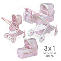 DeCuevas Toys,Coche de muñeca 3×1, para muñecas de hasta 52 cm, bebes reborn el regalo para niñas (80746) Muñecas para niñas muñecas j - details 2