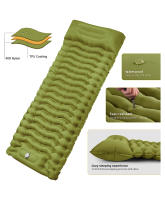 Colchón De Acampar Ultraligero Inflable Con Almohada Y Bomba Integrada Matrícula De Camping Para Senderismo Manta De Aire - details 2