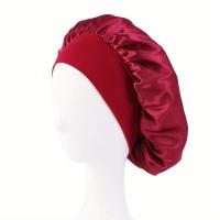 1pc Gorro De Dormir De Seda Suave Para Mujeres Y Hombres Capa De Satén Protección Para Pelo Rizado Estilo Bobeo Duradera No Desliza Todo La Noche - details 4