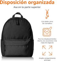 Mochipa de viaje de Ocio para Mujer,Impermeable Bolsa para Negocio Trabajo Diario Viaje Escolares,Negro - details 4