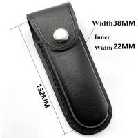 Funda De Cuero Marrón Para Cuchillo Y Linterna Con Borde De Cinturón Herramienta De Campo Y Caza Equipamiento De Porte Al Aire Libre - details 5