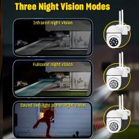Cámara PTZ De 3MP Con Visión Nocturna Audio Bidireccional Y Conexión WiFi Montaje En Pared Cámara De Vigilancia Doméstica - details 4