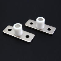2Pcs Guía De Rueda Para Puerta Deslizante De Madera Montaje En Piso Soporte De Cima Material De Hierro Acero Y Nylon - details 2