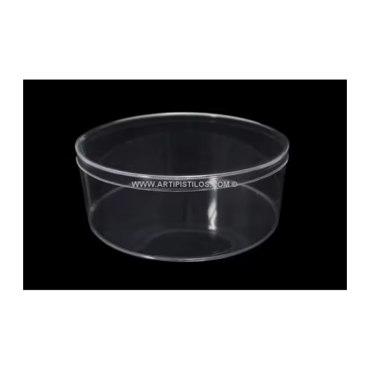 Caja Cilíndrica PVC Transparente para Sombreros de Alta Resistencia - 1
