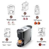 Máquina Cafetera de cápsulas 4 en 1 HiBREW H3A, presión de 19 bares, modo frío/caliente, tanque de agua de 1000 ml, compatible con cápsulas DG/Nes/K-cup/ESE/café molido, Parada automática, - details 0