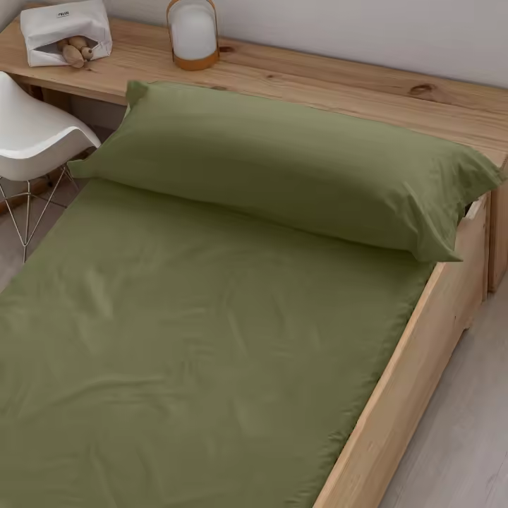 BL Belum Bajera Ajustable Verde Militar 100% Algodón - Compatible Colchón 190/200 y 30/35 Cm - 1