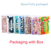 Nuevos 60Pcs/Lote Ganchos De Llave De Cuero Con Borlas De Silicona Y Abalorios Redondos Hexagonales Para Fabricación De Joyas Accesorios Para Pulseras Y Llaveros DIY - details 5